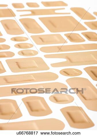 Selection of adhesive plasters. View Large Illustration Stock Illustration - Selection of adhesive plasters.. Fotosearch