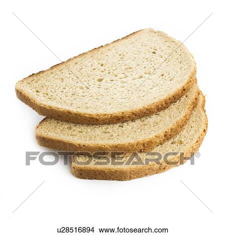 Slices of bread against a white background. View Large Illustration Stock Illustration - Slices of bread against a white background.. Fotosearch