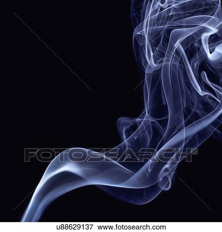 Smoke against a black background. View Large Illustration Stock Illustration - Smoke against a black background.. Fotosearch