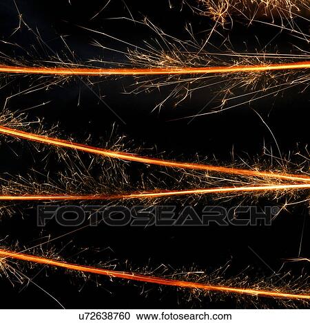 Clipart - Sparkler, close up.. Fotosearch