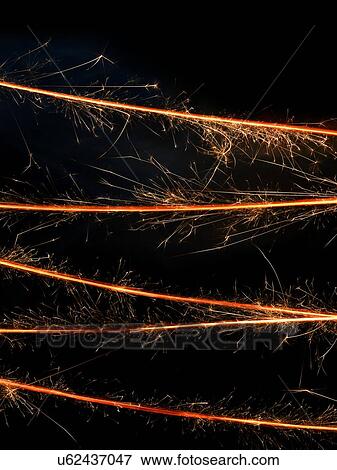 Stock Illustration - Sparkler, close up.. Fotosearch
