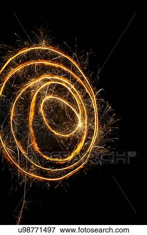Stock Illustration - Sparkler, close up.. Fotosearch