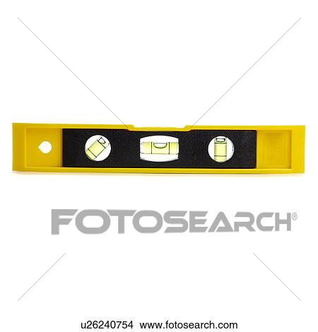 Stock Illustration - Spirit level against a white background.. Fotosearch