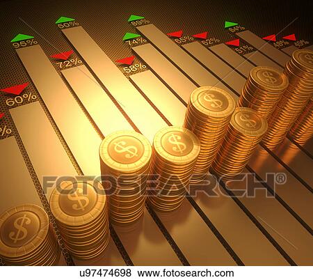 Stock Illustration - Stock market, conceptual illustration.. Fotosearch