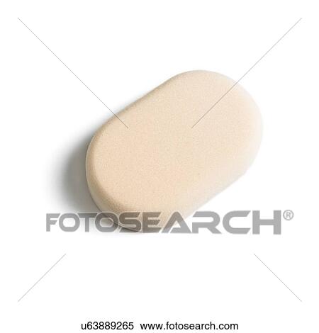 Stock Illustration - Synthetic sponge against a white background.. Fotosearch