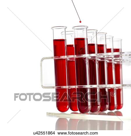 Syringe dripping blood sample into test tubes in a rack. View Large Illustration Stock Illustration - Syringe dripping blood sample into test tubes in a rack.. Fotosearch