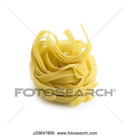Tagliatelle against a white background. View Large Illustration Stock Illustration - Tagliatelle against a white background.. Fotosearch