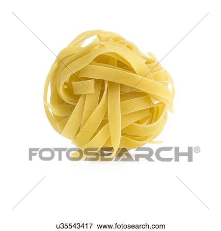 Tagliatelle against a white background. View Large Illustration Stock Illustration - Tagliatelle against a white background.. Fotosearch