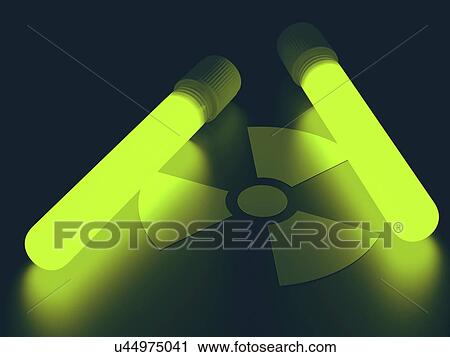Test tubes with radioactive symbol, illustration. View Large Illustration Clip Art - Test tubes with radioactive symbol, illustration.. Fotosearch