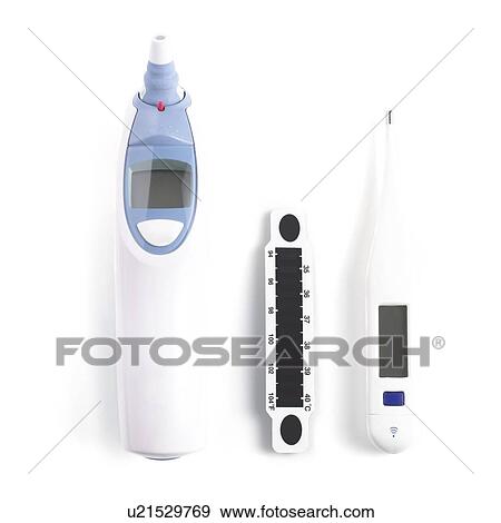 Stock Illustration - Various thermometers.. Fotosearch