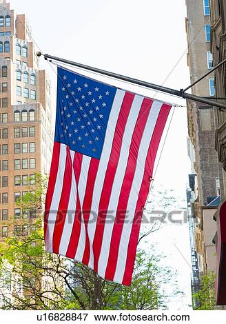 American flag, New York, USA View Large Photo Image Stock Photo - American flag, New York, USA. Fotosearch