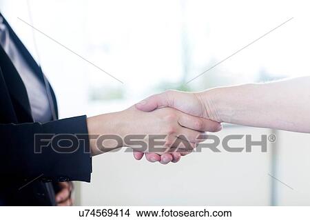 Businesspeople shaking hands in office View Large Photo Image Picture - Businesspeople shaking hands in office. Fotosearch