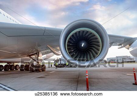 Detail of jet engine on A380 aircraft View Large Photo Image Stock Photograph - Detail of jet engine on A380 aircraft. Fotosearch