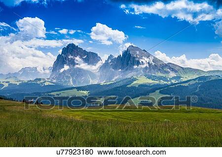 Dolomite landscape, Italy View Large Photo Image Stock Image - Dolomite landscape, Italy. Fotosearch