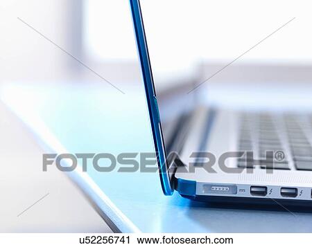 Stock Image - Laptop, close up. Fotosearch