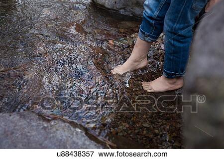 Legs and bare feet of female toddler dangling over rockpool View Large Photo Image Stock Photo - Legs and bare feet of female toddler dangling over rockpool. Fotosearch
