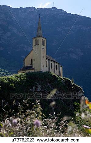 Low angle view of mountain church, Val Formazza, Piedmont, Italy View Large Photo Image Stock Image - Low angle view of mountain church, Val Formazza, Piedmont, Italy. Fotosearch