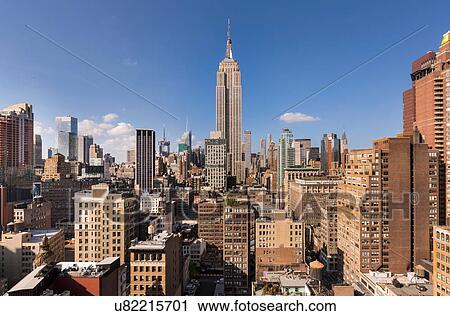 Midtown Manhattan, Empire State Building, New York, USA View Large Photo Image Stock Image - Midtown Manhattan, Empire State Building, New York, USA. Fotosearch