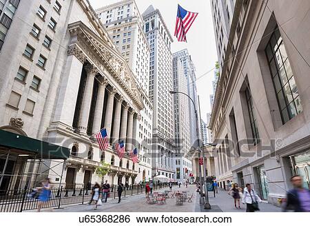 New York stock exchange and American flags, New York, USA View Large Photo Image Stock Photograph - New York stock exchange and American flags, New York, USA. Fotosearch