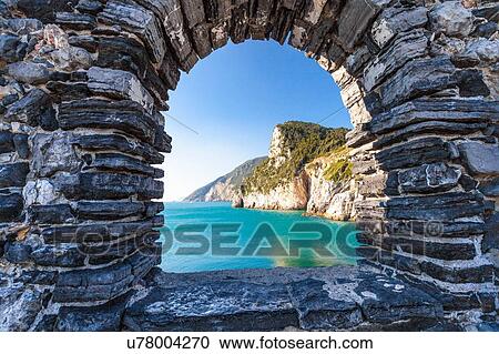 View of sea from arched window at Porto Venere, Italy View Large Photo Image Stock Image - View of sea from arched window at Porto Venere, Italy. Fotosearch