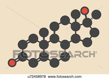 Stock Illustration - Anabolic steroid molecule. Fotosearch