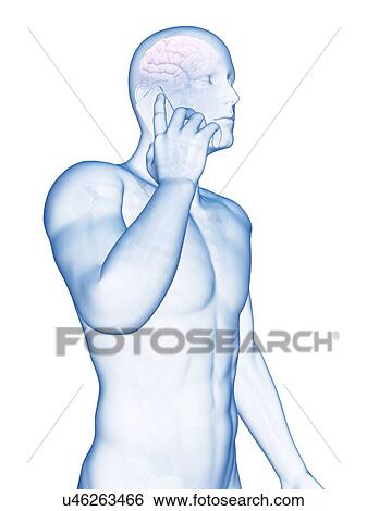"Cell phone and human brain, Illustration" View Large Illustration Stock Illustration - "Cell phone and human brain, Illustration". Fotosearch