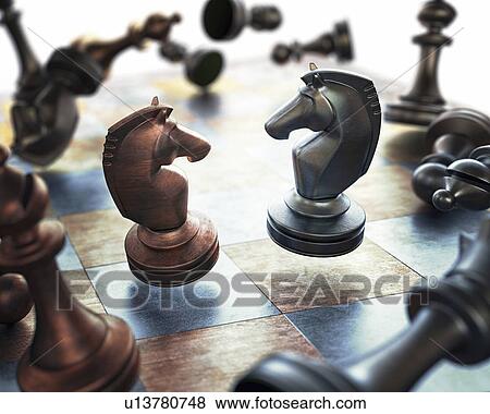 "Chess pieces, Illustration" View Large Illustration Stock Illustration - "Chess pieces, Illustration". Fotosearch