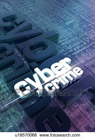 Stock Illustration - "Cyber crime, Illustration". Fotosearch