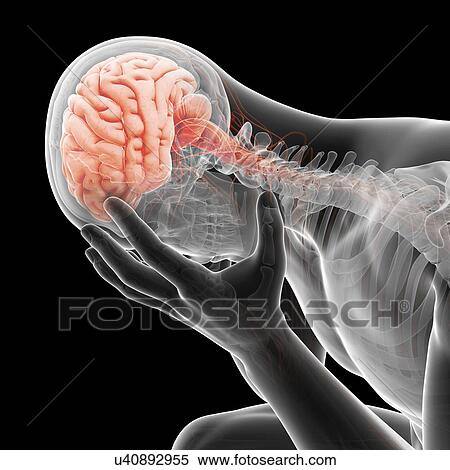 Stock Illustration - "Diamond on black background, Illustration". Fotosearch