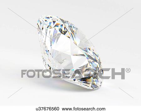 "Diamond on white background, Illustration" View Large Illustration Clipart - "Diamond on white background, Illustration". Fotosearch