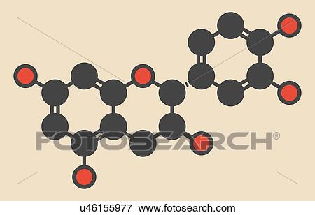 Epicatechin molecule View Large Illustration Stock Illustration - Epicatechin molecule. Fotosearch