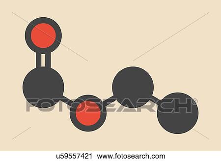 Ethyl formate molecule View Large Illustration Clip Art - Ethyl formate molecule. Fotosearch