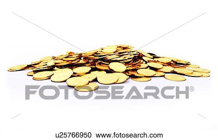 "Heap of golden coins, Illustration" View Large Illustration Clipart - "Heap of golden coins, Illustration". Fotosearch