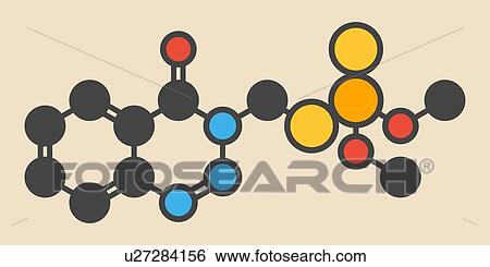 Stock Illustration - Organophosphate molecule. Fotosearch