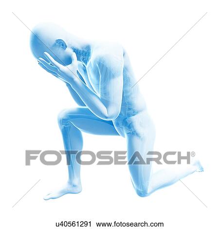 "Person kneeling, Illustration" View Large Illustration Clip Art - "Person kneeling, Illustration". Fotosearch