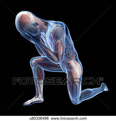 "Person kneeling, Illustration" View Large Illustration Stock Illustration - "Person kneeling, Illustration". Fotosearch