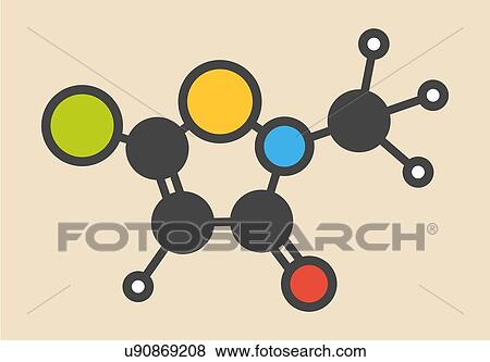 Stock Illustration - Preservative molecule. Fotosearch