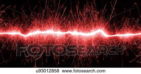 Stock Illustration - Red sparks. Fotosearch