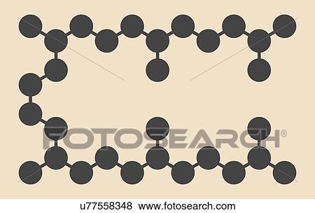 Stock Illustration - Squalane molecule. Fotosearch