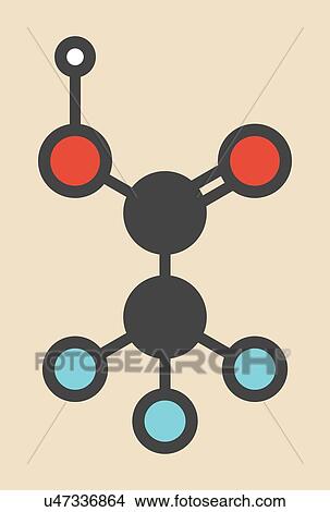 Trifluoroacetic acid molecule View Large Illustration Stock Illustration - Trifluoroacetic acid molecule. Fotosearch