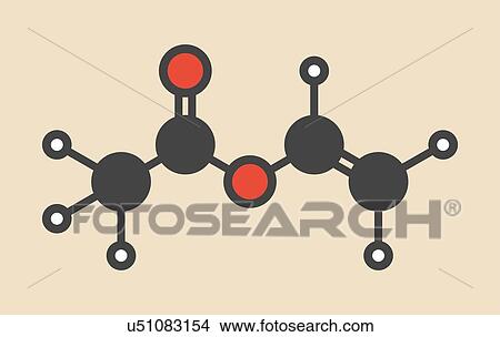 Vinyl acetate molecule View Large Illustration Stock Illustration - Vinyl acetate molecule. Fotosearch