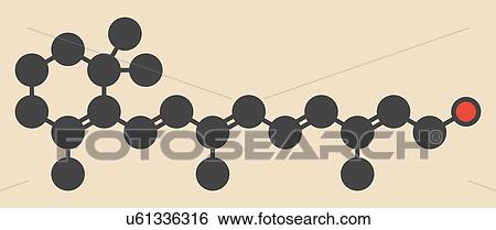 Vitamin A molecule View Large Illustration Stock Illustration - Vitamin A molecule. Fotosearch