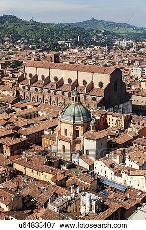 Aerial view of old town View Large Photo Image Stock Photo - Aerial view of old town. Fotosearch
