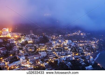 Aerial view of town at sunrise View Large Photo Image Stock Image - Aerial view of town at sunrise. Fotosearch