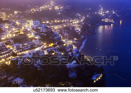 Aerial view of town at sunrise View Large Photo Image Stock Image - Aerial view of town at sunrise. Fotosearch