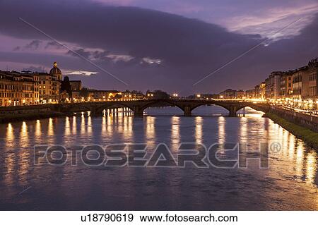 Architecture along Arno River View Large Photo Image Stock Photo - Architecture along Arno River. Fotosearch