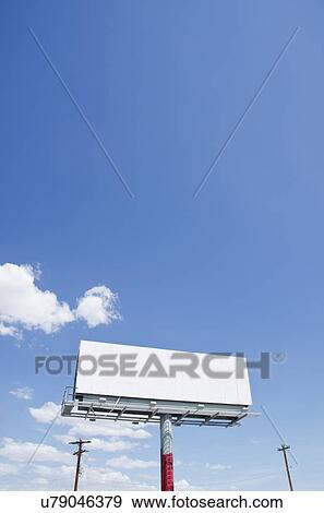 Blank billboard against blue sky View Large Photo Image Stock Photo - Blank billboard against blue sky. Fotosearch