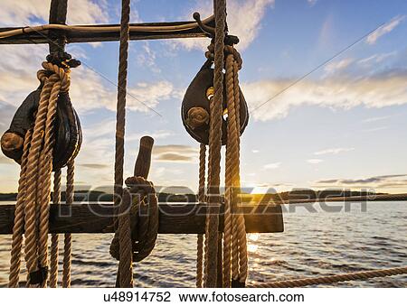 Close-up od rope ladder against sunset sky View Large Photo Image Stock Image - Close-up od rope ladder against sunset sky. Fotosearch