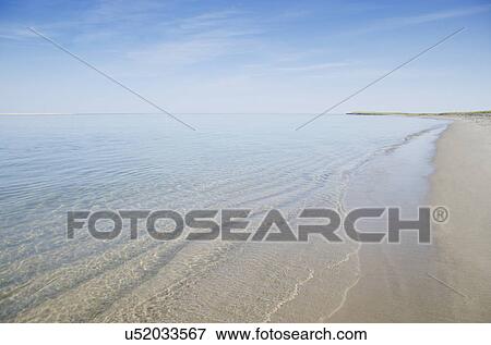 Coastline of sandy beach View Large Photo Image Stock Photo - Coastline of sandy beach. Fotosearch