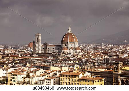 Duomo Santa Maria Del Fiore View Large Photo Image Stock Photo - Duomo Santa Maria Del Fiore. Fotosearch